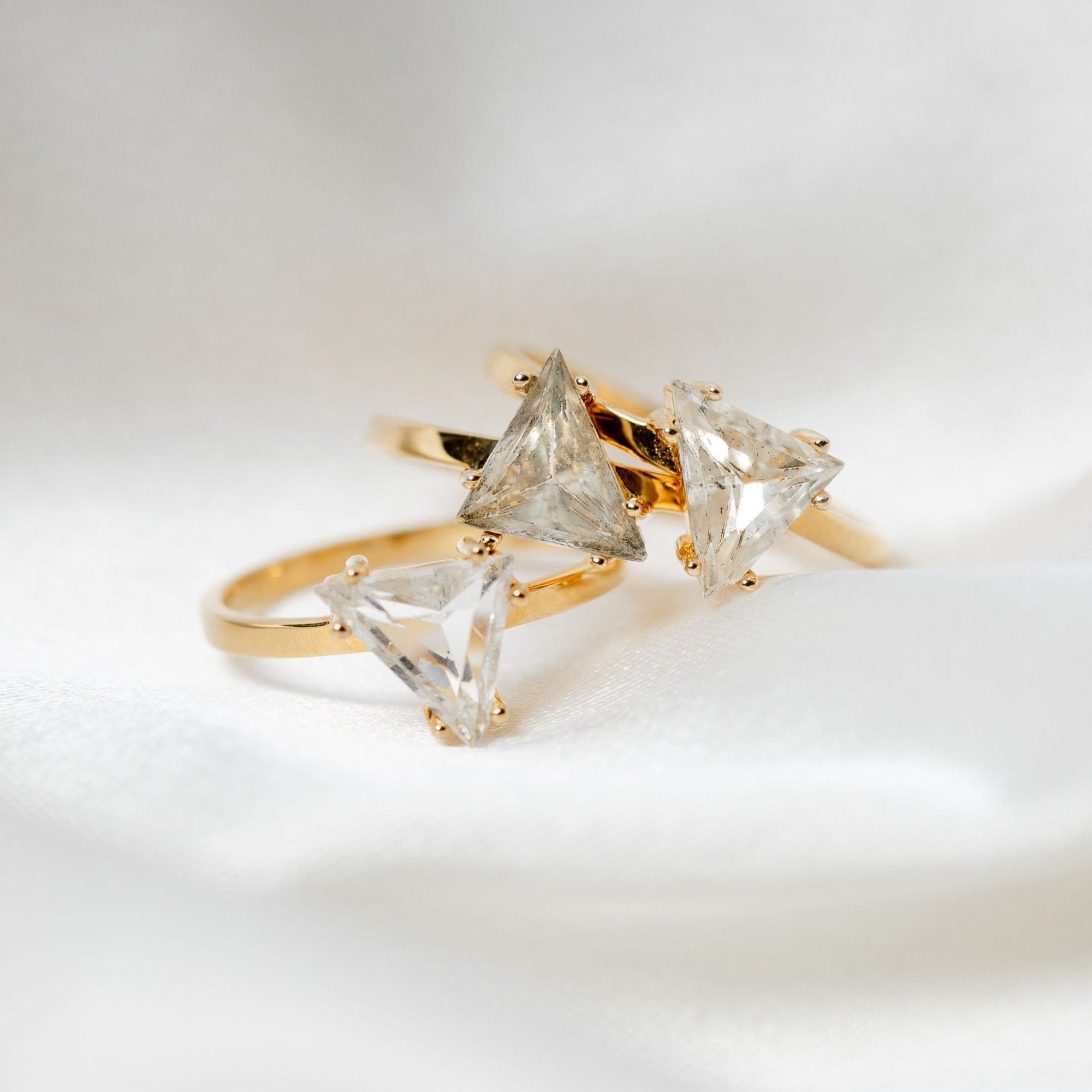 A La Mode Triangle Ring by Erin Fader Jewelry