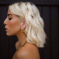 Icon Oval Hoops - Gold Petite by Erin Fader Jewelry