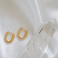 Icon Oval Hoops - Gold Petite by Erin Fader Jewelry