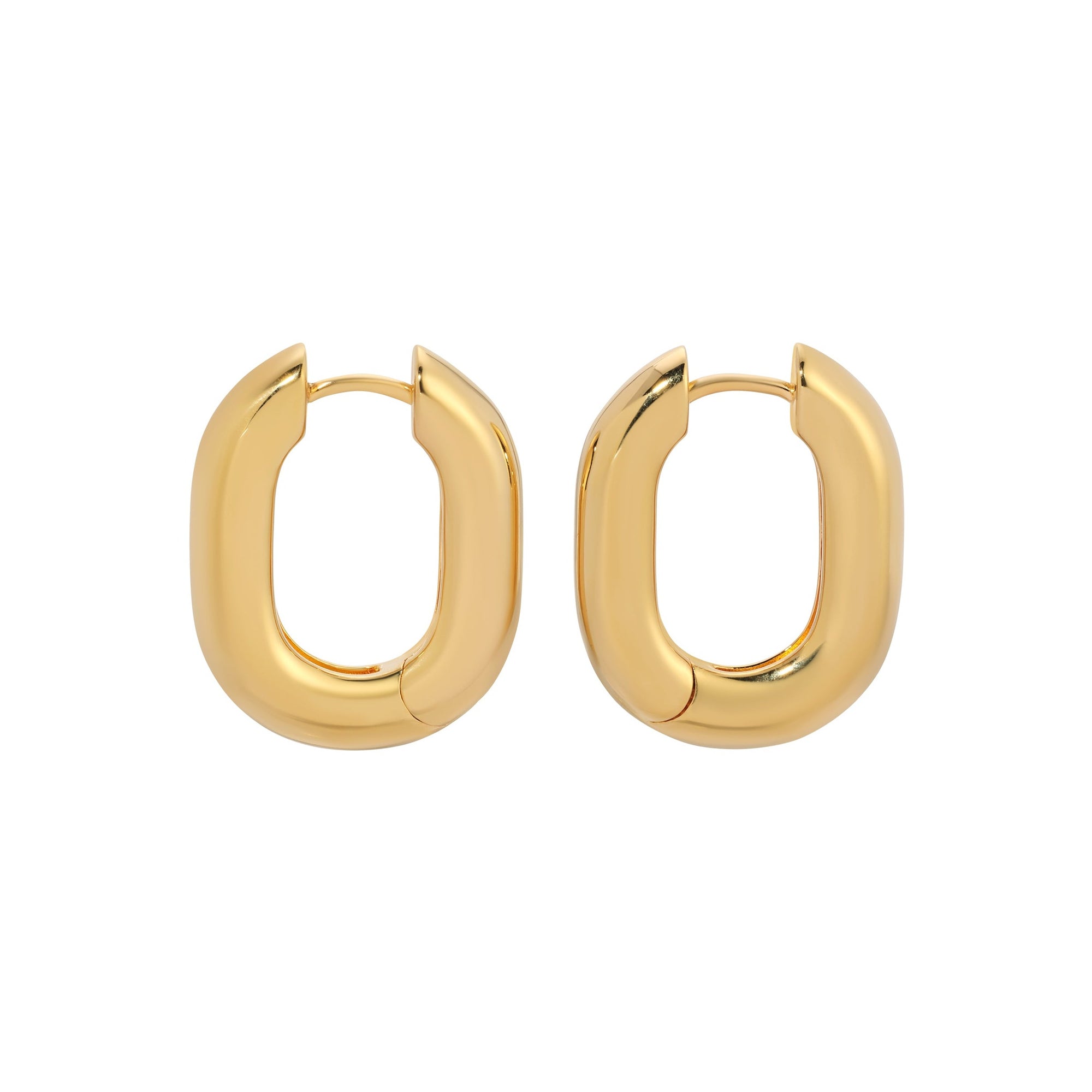 Icon Oval Hoops - Gold Medium by Erin Fader Jewelry