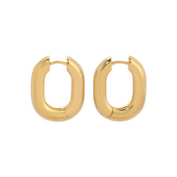 Icon Oval Hoops - Gold Medium by Erin Fader Jewelry