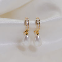 Promise Pearl Drop Earrings by Erin Fader Jewelry