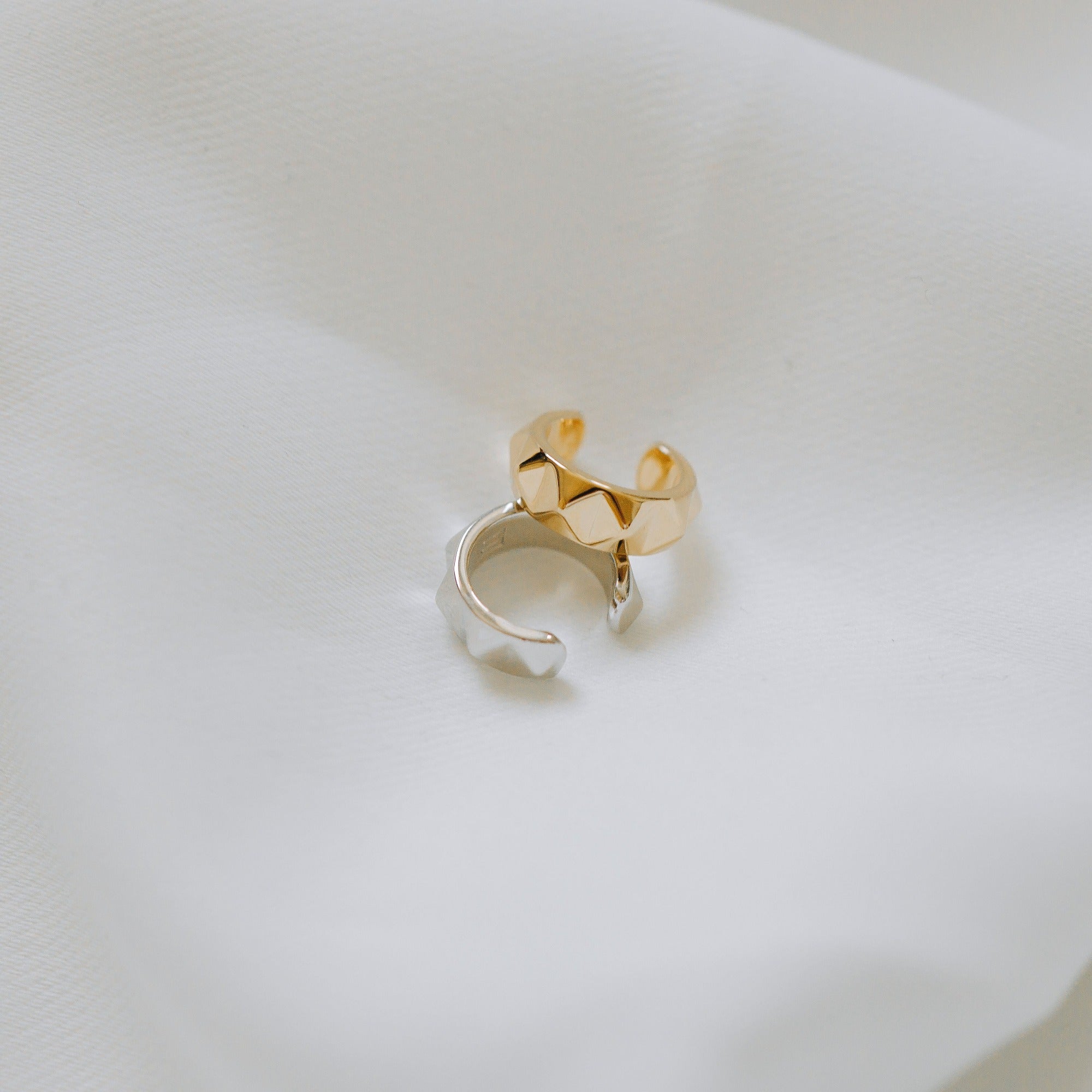Pyramid Ear Cuff - Silver by Erin Fader Jewelry
