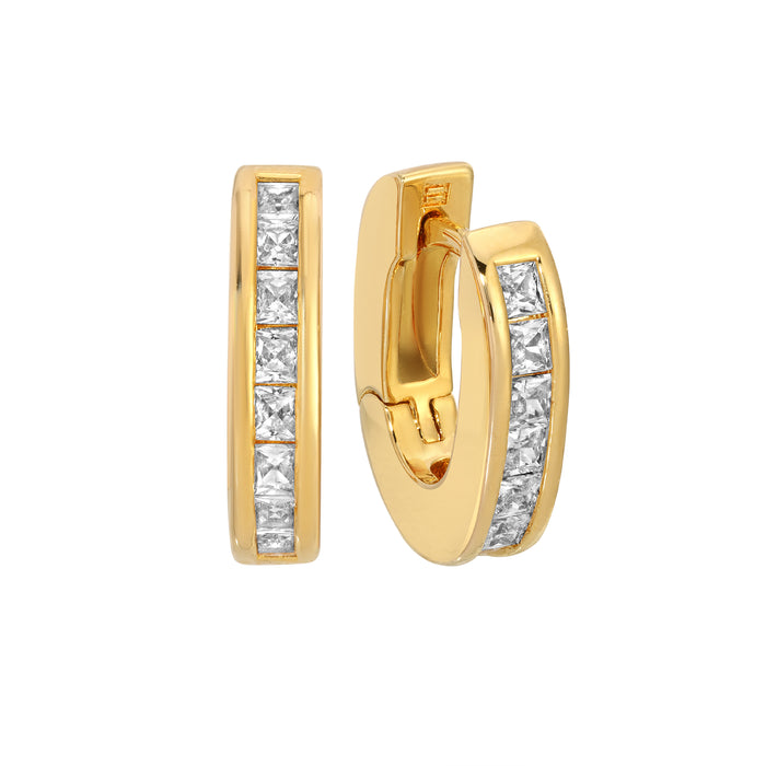 The Deco Hoops - Gold Petite by Erin Fader Jewelry