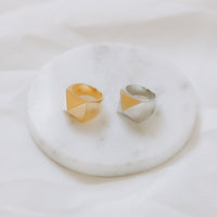 Pyramid Ring - Gold Medium by Erin Fader Jewelry