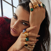 Pyramid Ring - Gold Medium by Erin Fader Jewelry