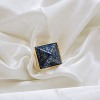 Pyramid Ring - Lapis Grande by Erin Fader Jewelry