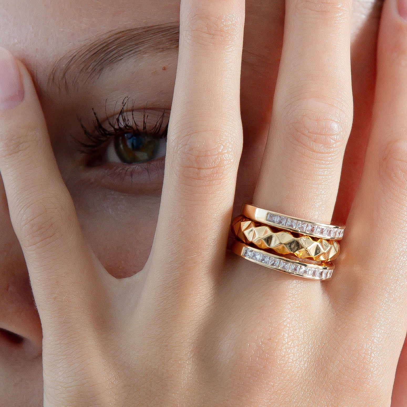 The Deco Ring - Gold Petite by Erin Fader Jewelry