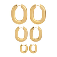 Icon Oval Hoop Collection - Gold by Erin Fader Jewelry