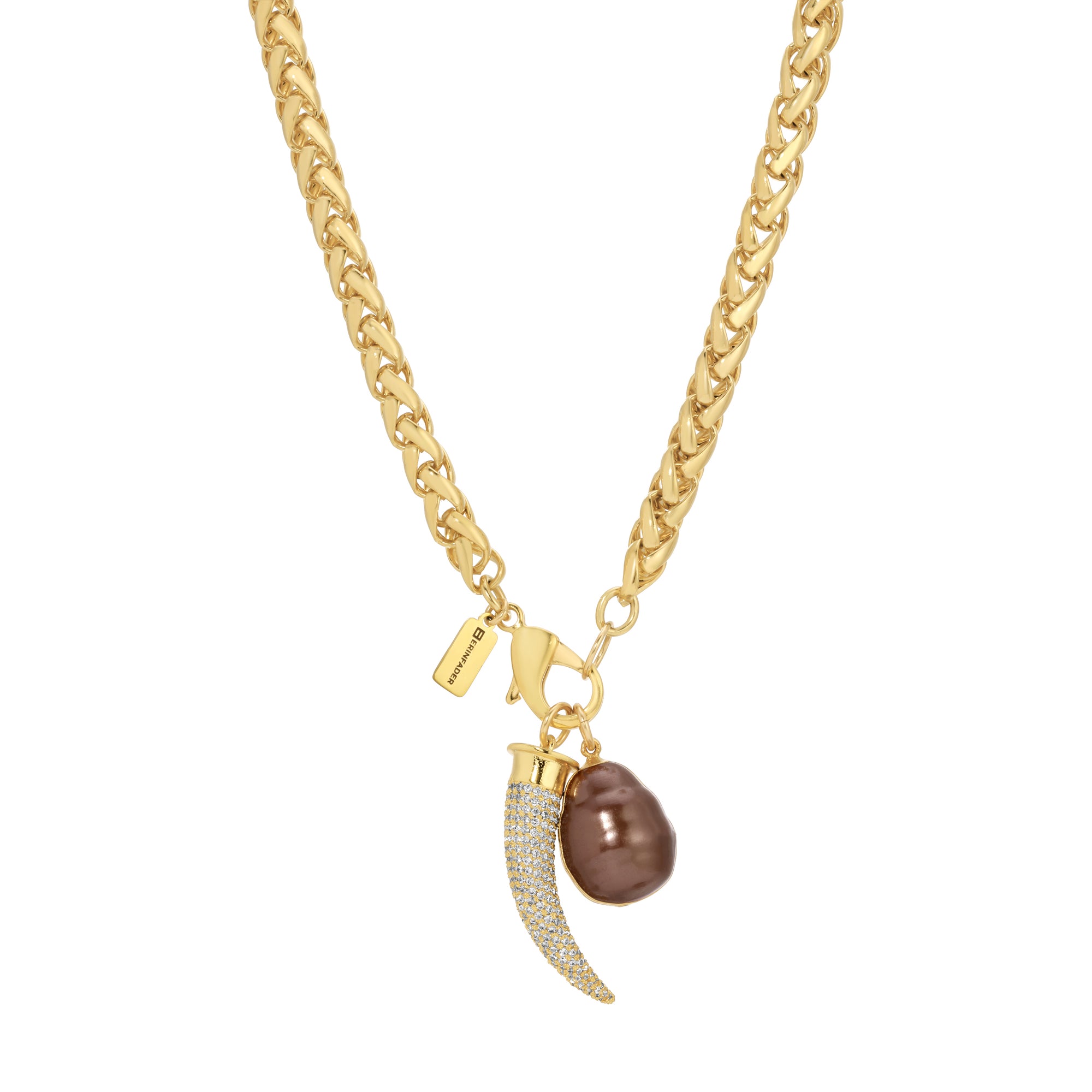 What a Pearl Wants Necklace - Chocolate by Erin Fader Jewelry