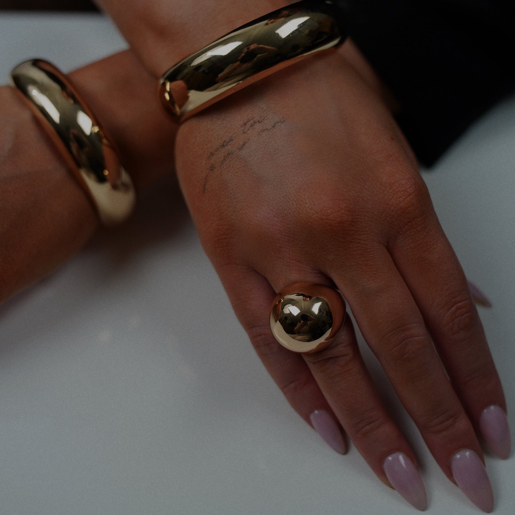Sphere Ring - Gold Grande by Erin Fader Jewelry