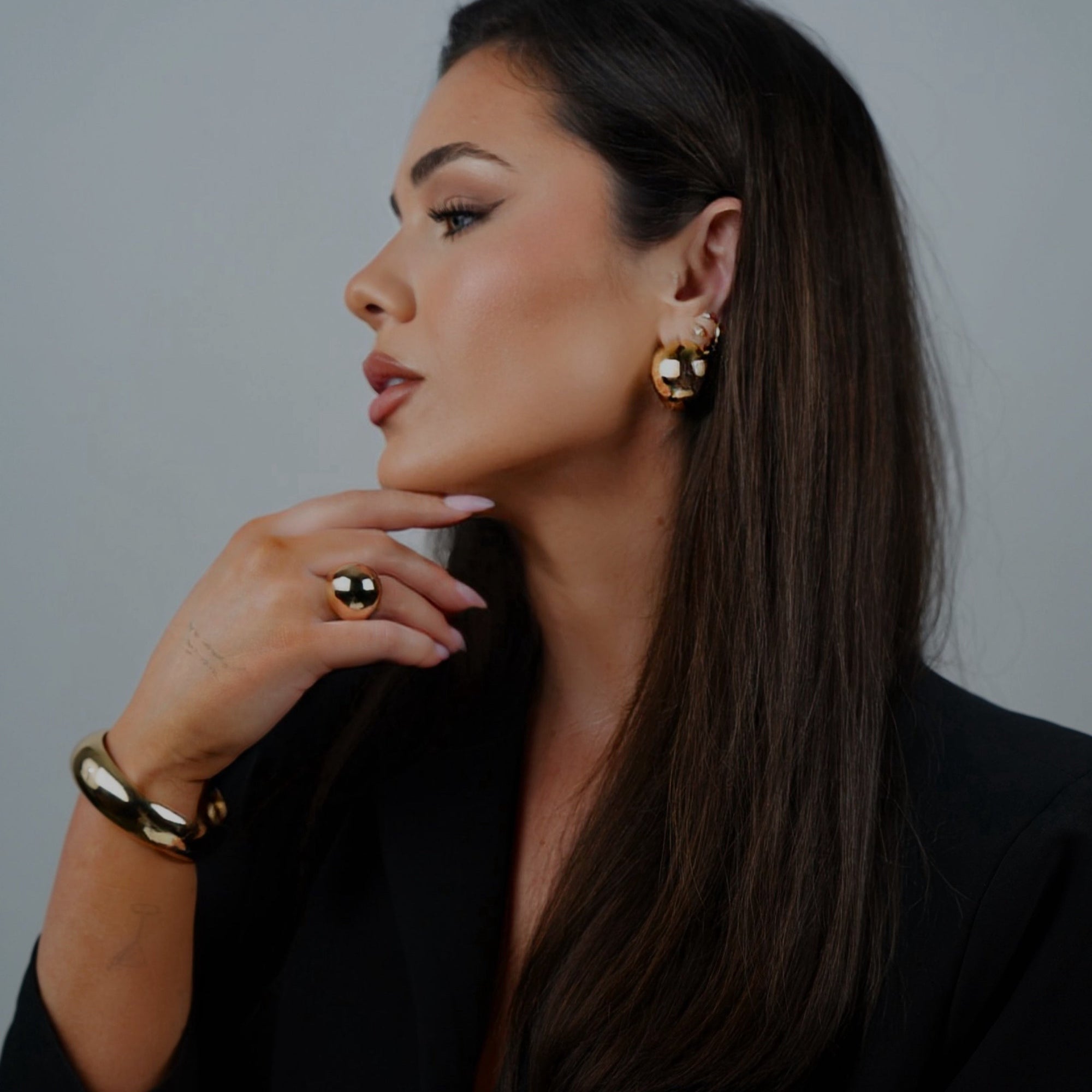 Sphere Ring - Gold Grande by Erin Fader Jewelry