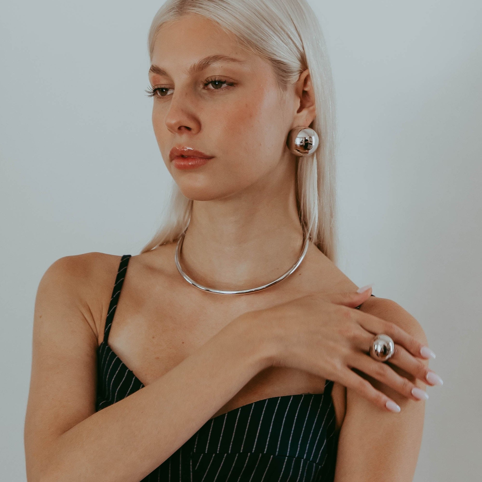 Sphere Ring - Silver Grande by Erin Fader Jewelry