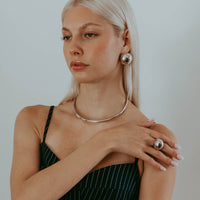 Sphere Ring - Silver Grande by Erin Fader Jewelry