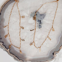 Gothic Initials Necklace by Erin Fader Jewelry