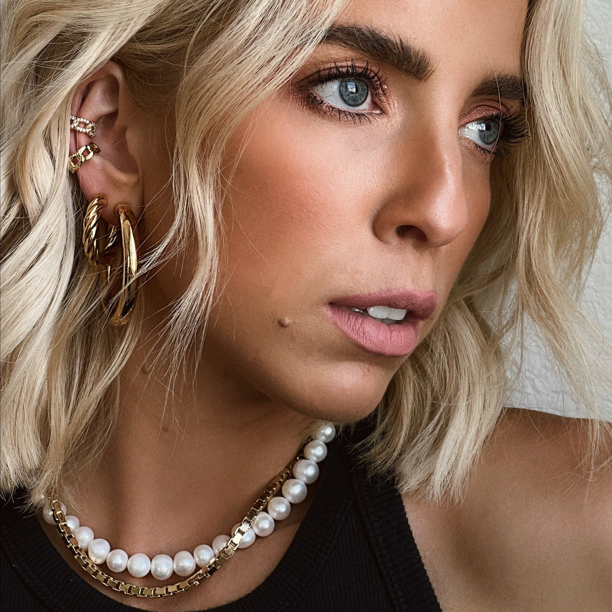 Disco Link Ear Cuff from Erin Fader Jewelry