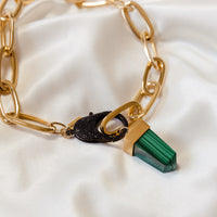 Malachite Pendant by Erin Fader Jewelry