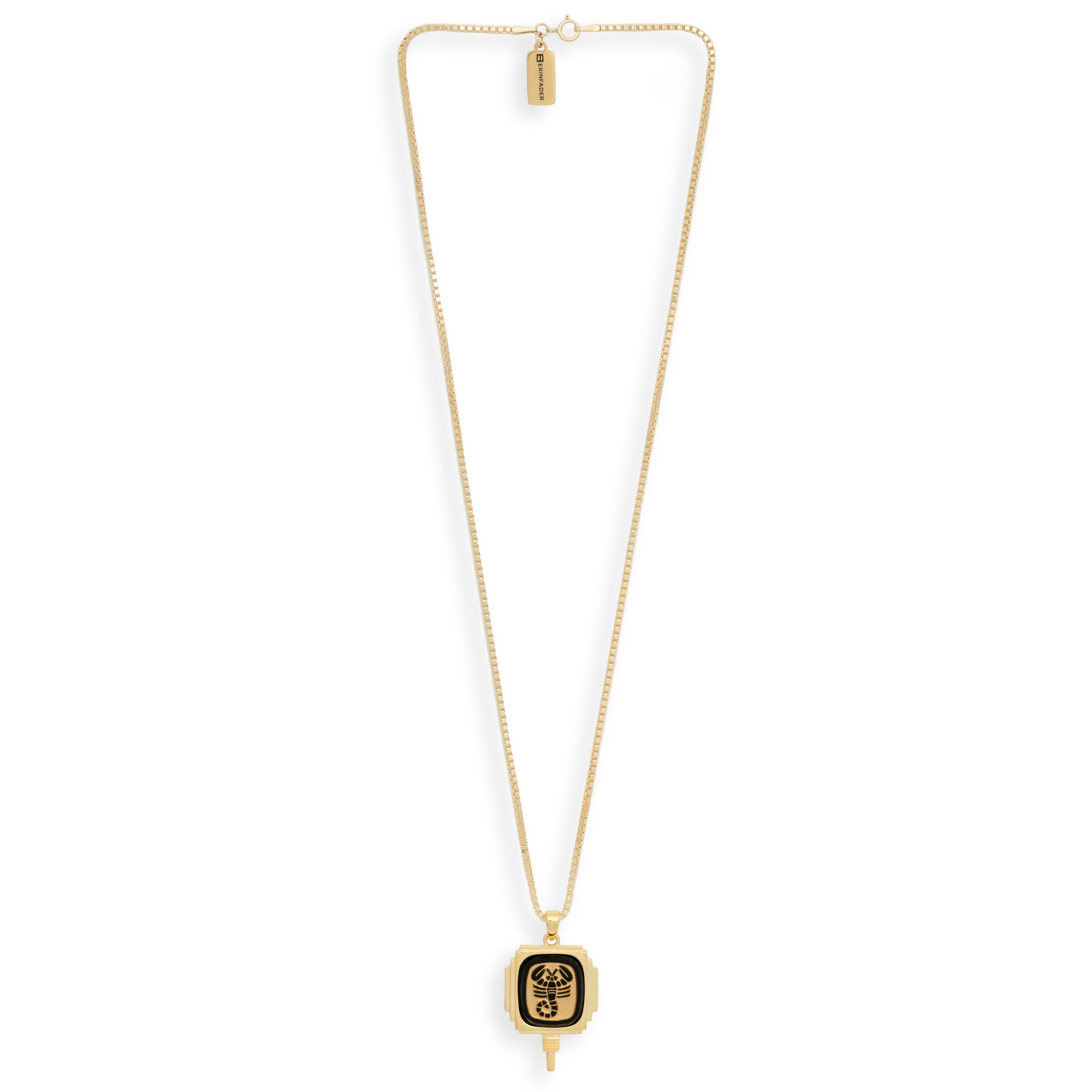 Art Deco Zodiac Pendant Necklace by Erin Fader Jewelry