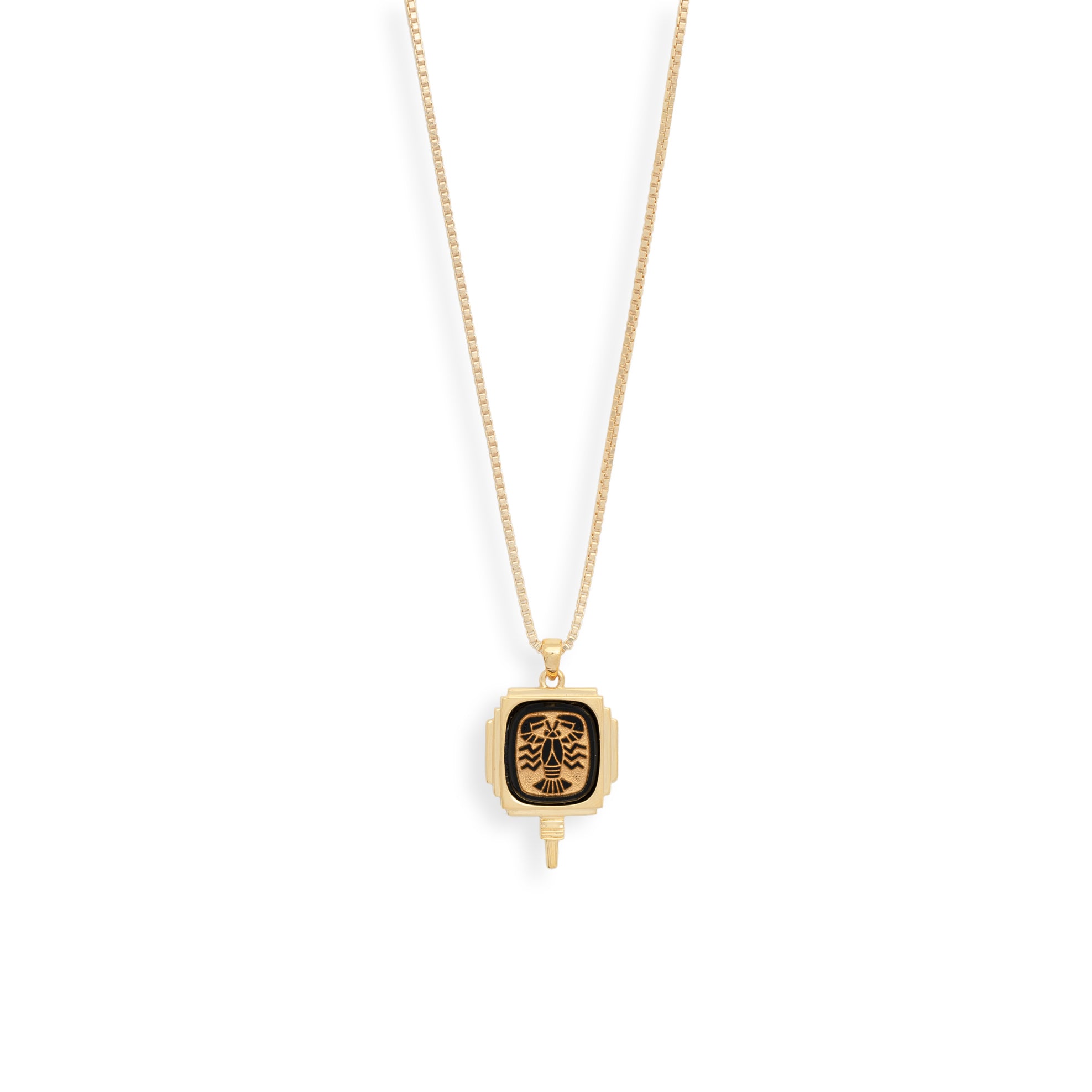 Art Deco Zodiac Pendant Necklace by Erin Fader Jewelry