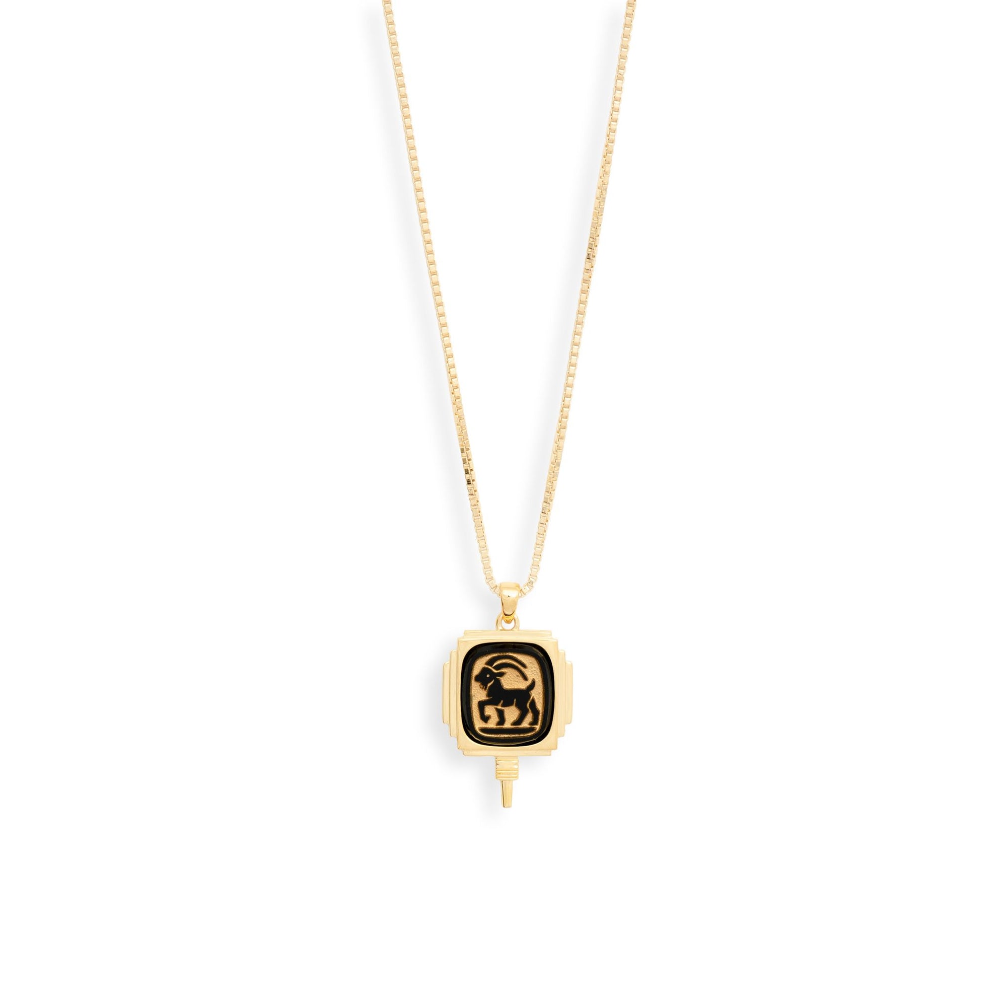 Art Deco Zodiac Pendant Necklace by Erin Fader Jewelry