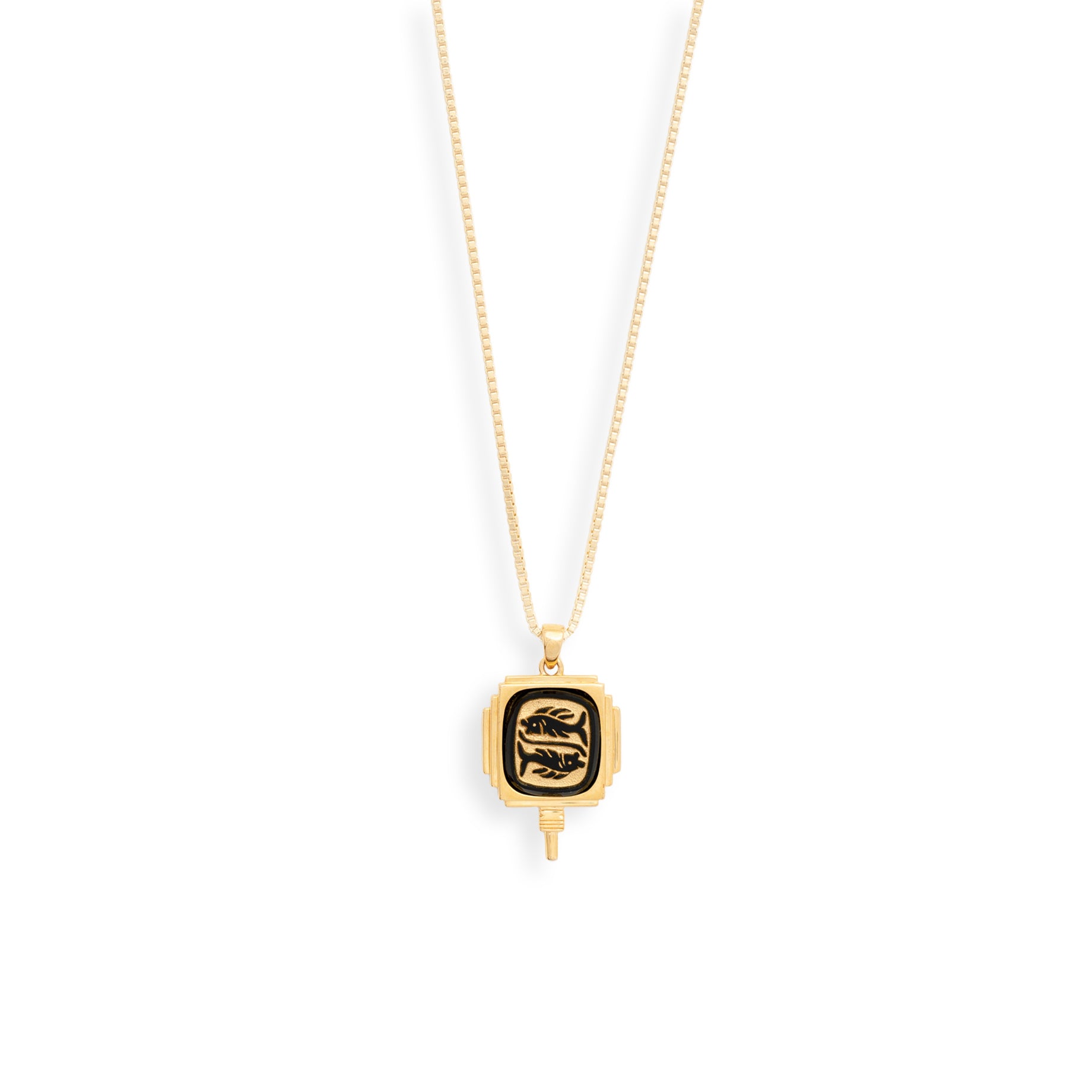Art Deco Zodiac Pendant Necklace by Erin Fader Jewelry