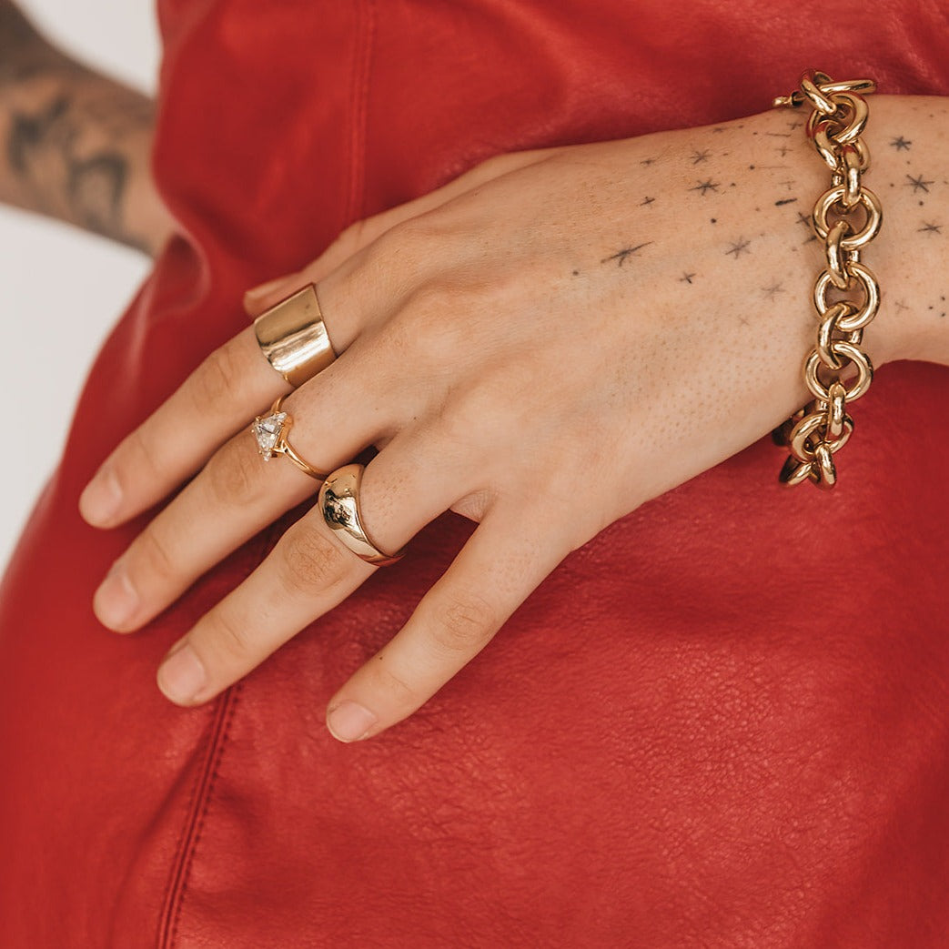 A La Mode Triangle Ring by Erin Fader Jewelry