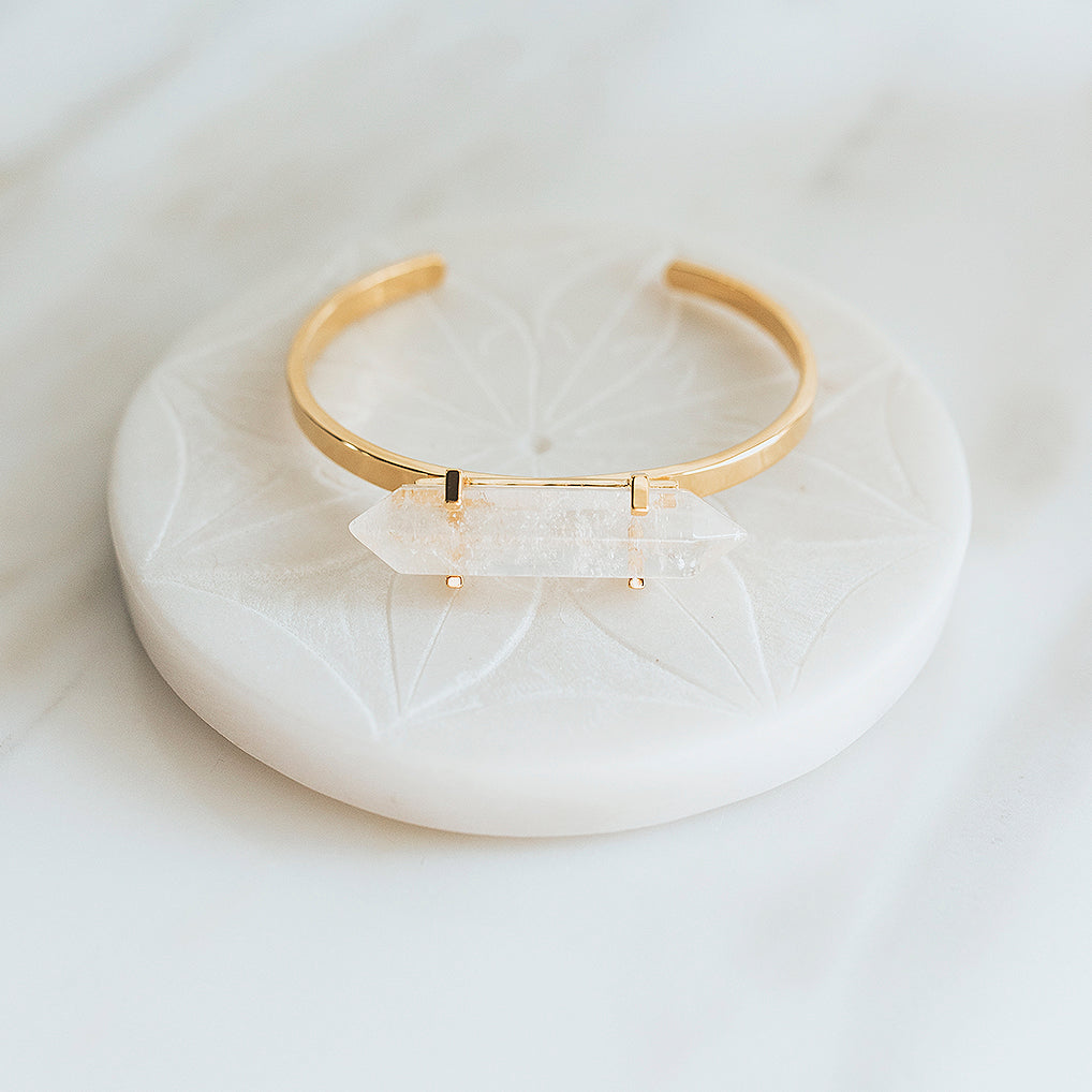 My Crystal Sister Bracelet - Large -Gold by Erin Fader Jewelry