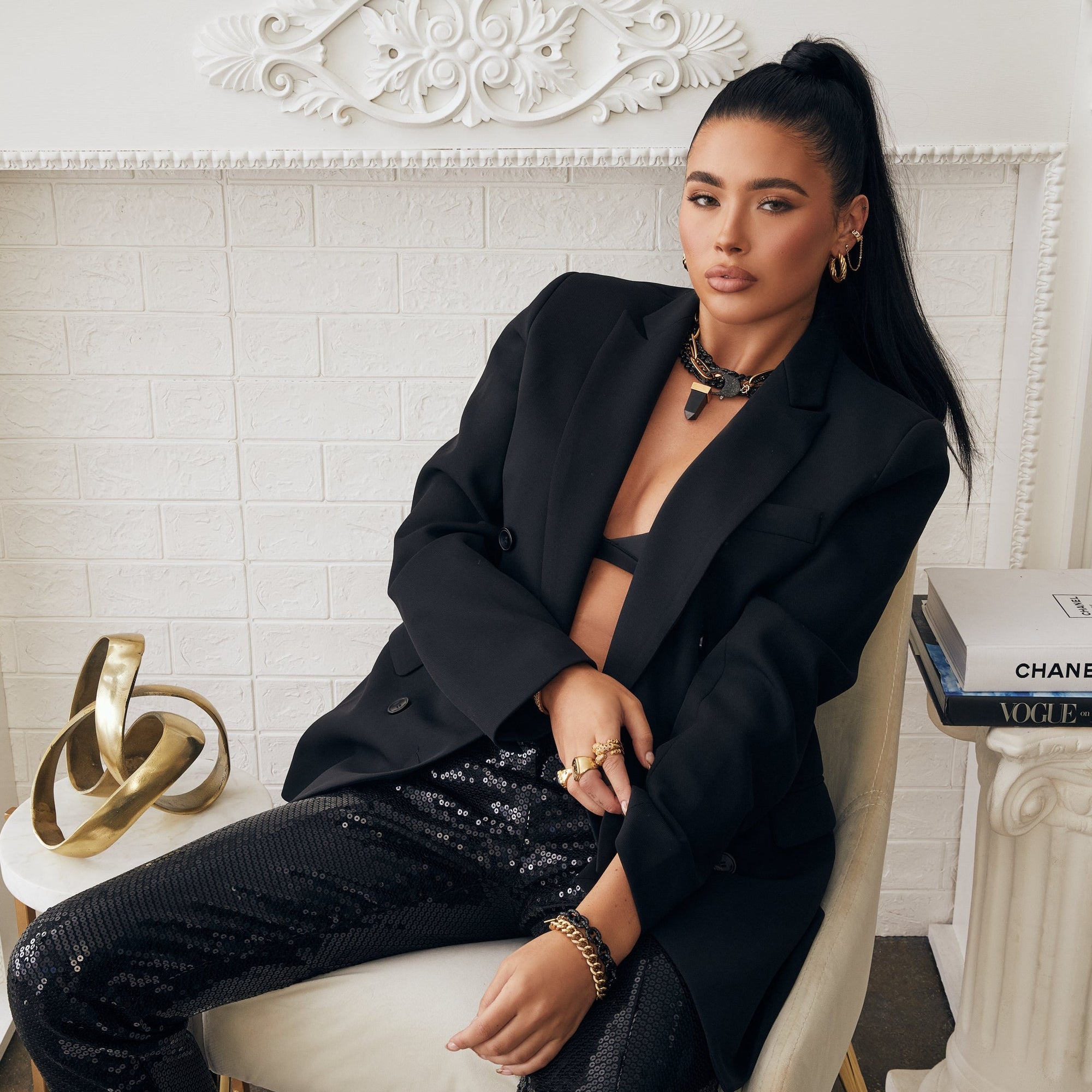 Onyx Pendant by Erin Fader Jewelry
