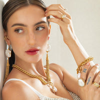 The Baroque Pearl Charm - White from Erin Fader Jewelry