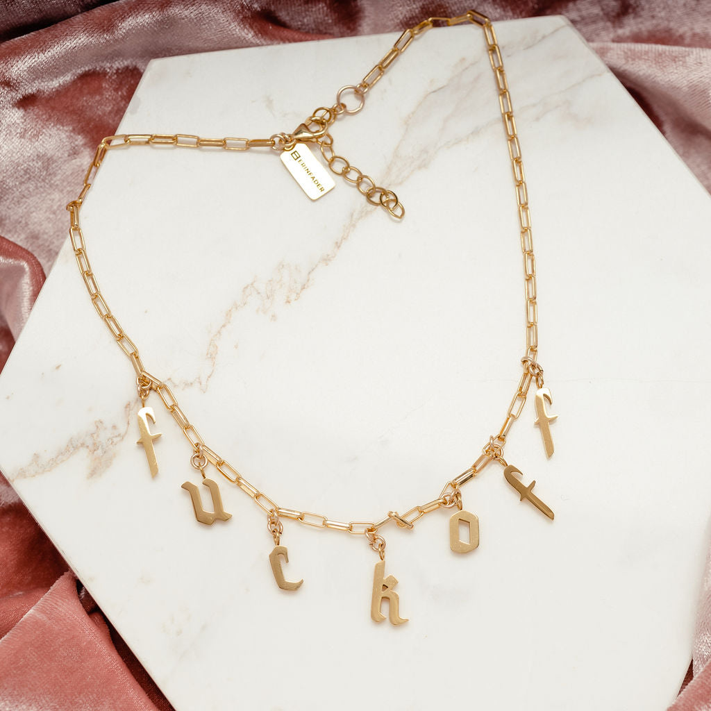 The Fuck Off Necklace by Erin Fader Jewelry