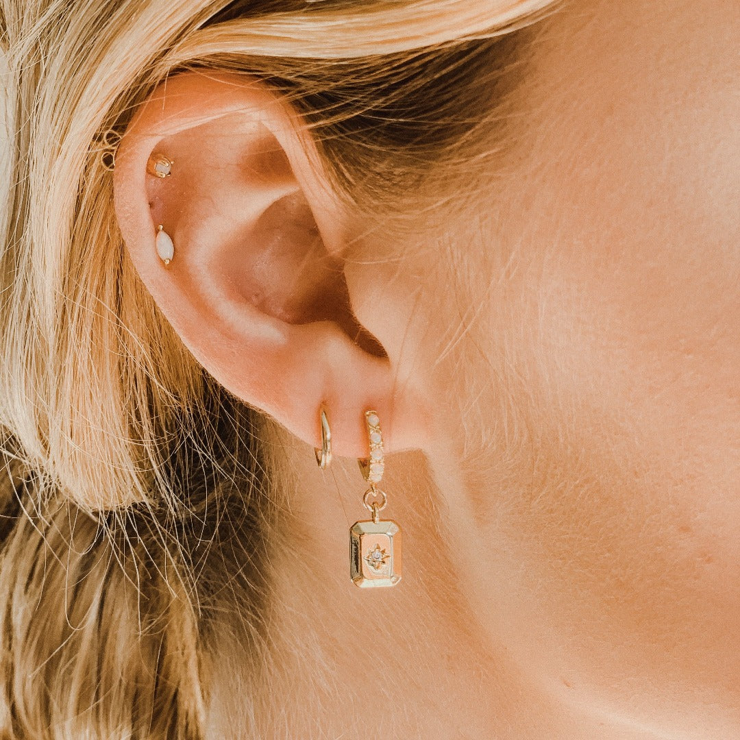 14K Huggies from Erin Fader Jewelry