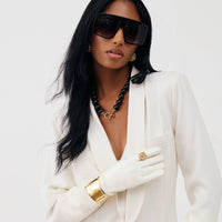 Large Gemstone Beaded Necklace - Onyx by Erin Fader Jewelry 