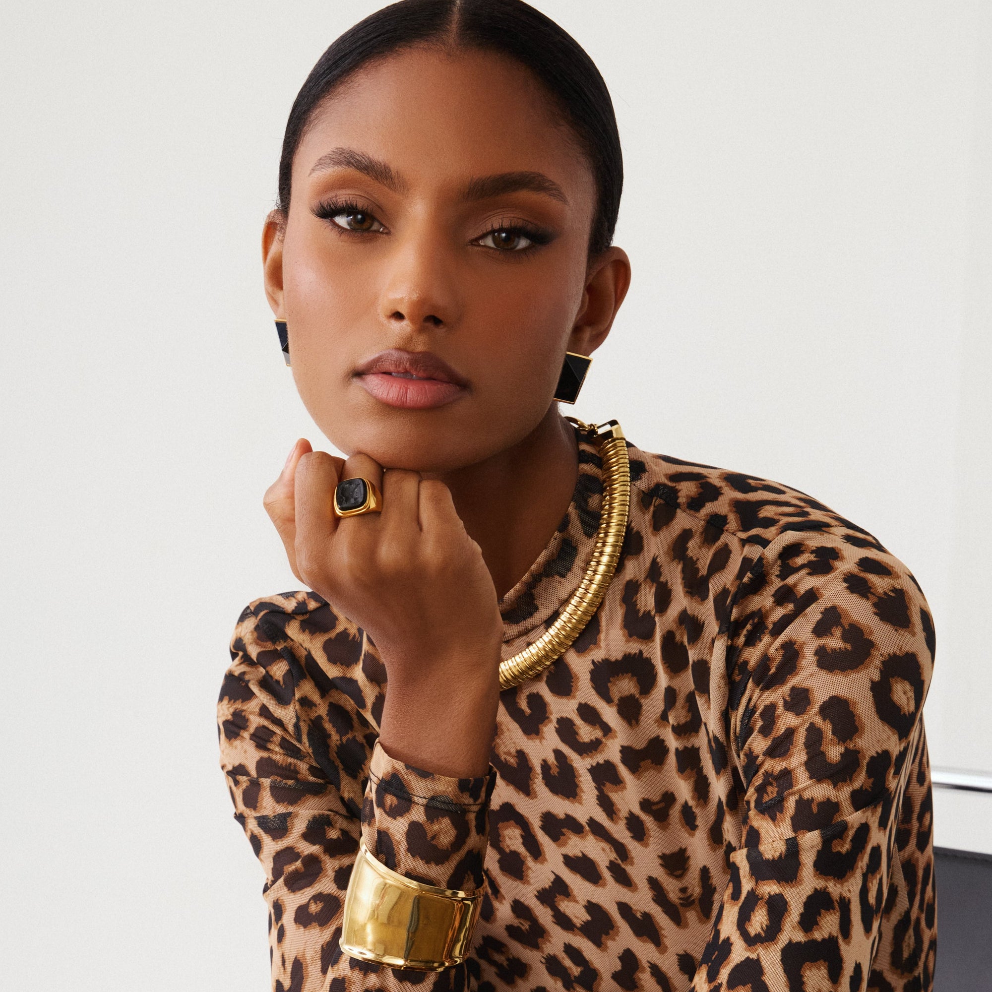 Vintage Intaglio Signet Ring - Black by Erin Fader Jewelry 