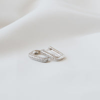 Divine Hoop Earrings - Silver from Erin Fader Jewelry