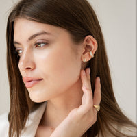The Bezel Ear Cuff by Erin Fader Jewelry