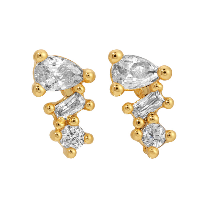 Crystal Cluster Studs from Erin Fader Jewelry