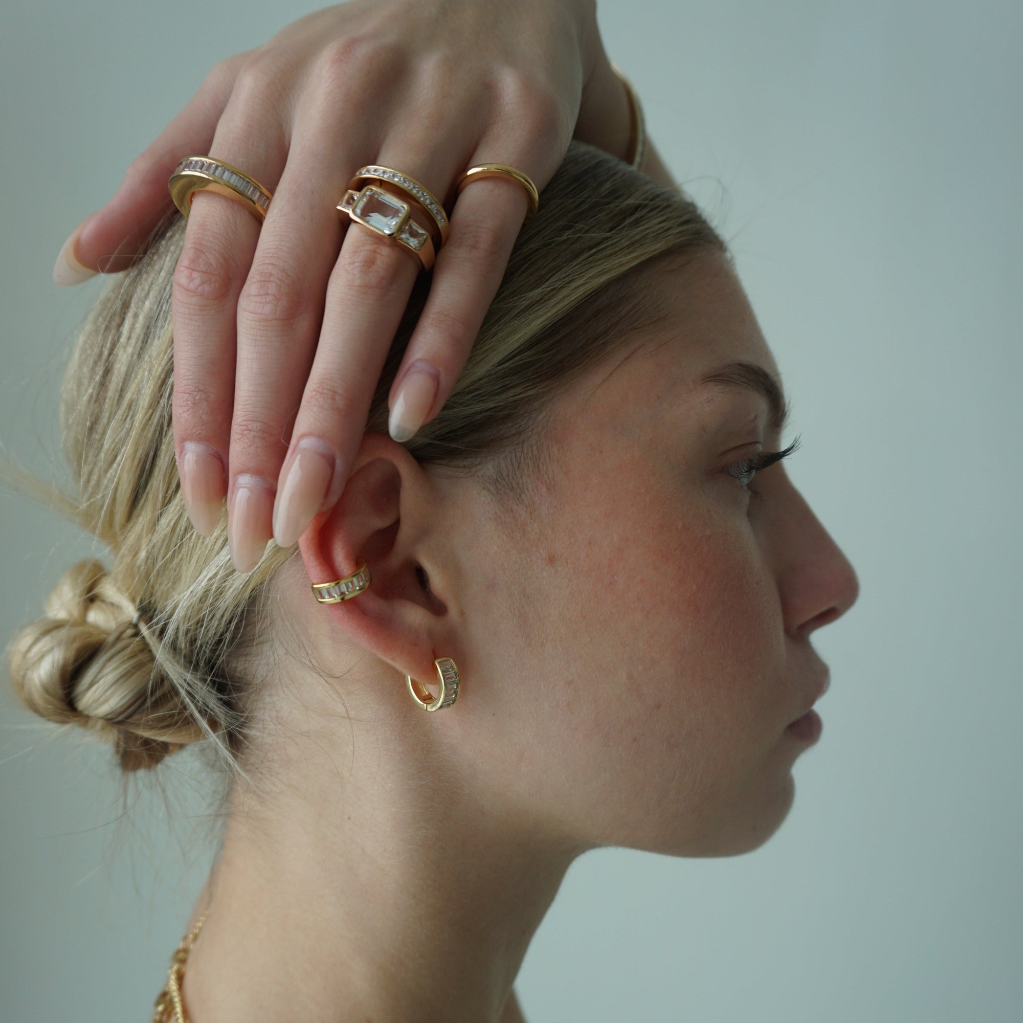 Forever Huggie Hoops from Erin Fader Jewelry
