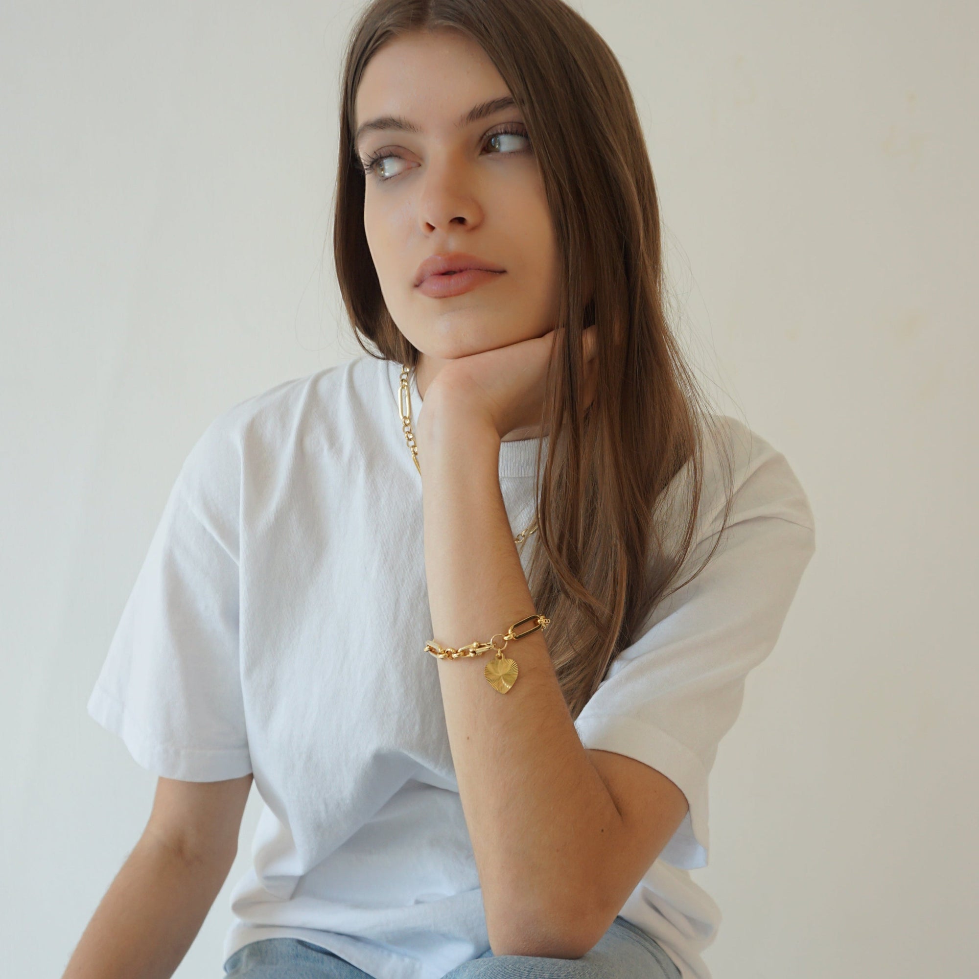 Isla Heart Bracelet by Erin Fader Jewelry