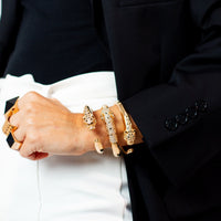 Deco Jag Bangle by Erin Fader Jewelry