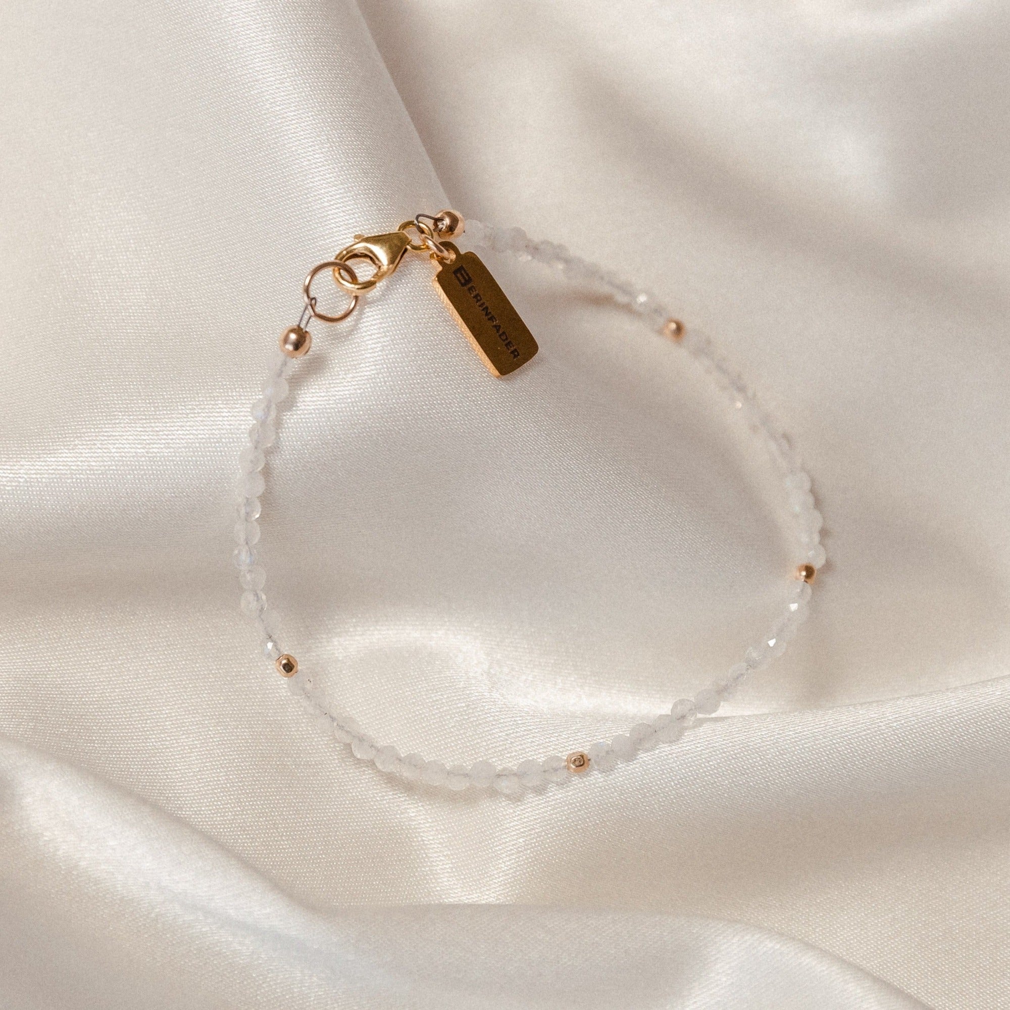 Moonstone Beaded Gemstone Bracelet by Erin Fader Jewelry
