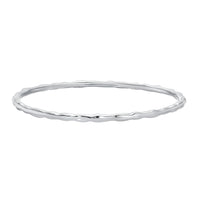 Hanna Bangle Bracelet - Silver by Erin Fader Jewelry