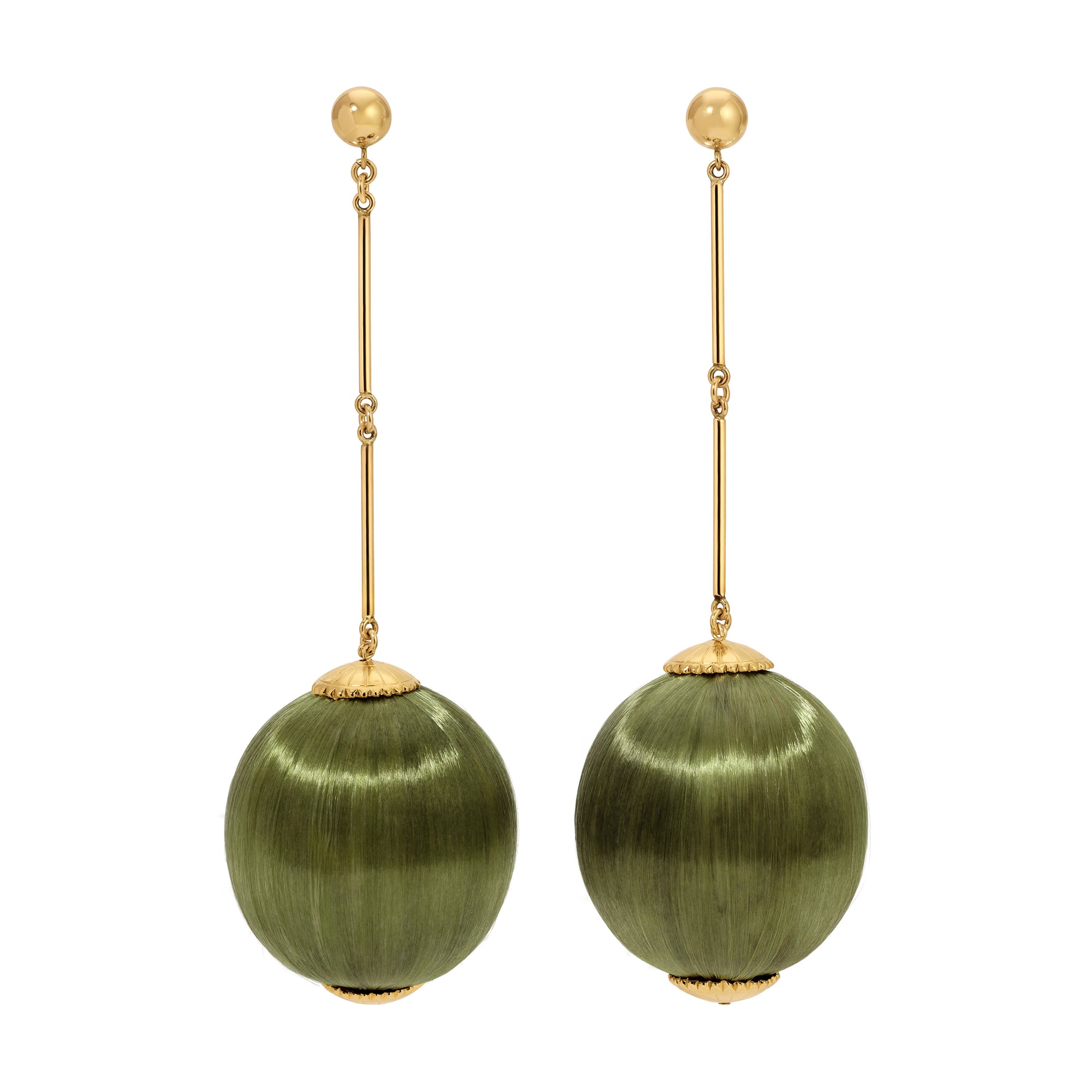 Paris Silk Sphere Earrings by Erin Fader Jewelry