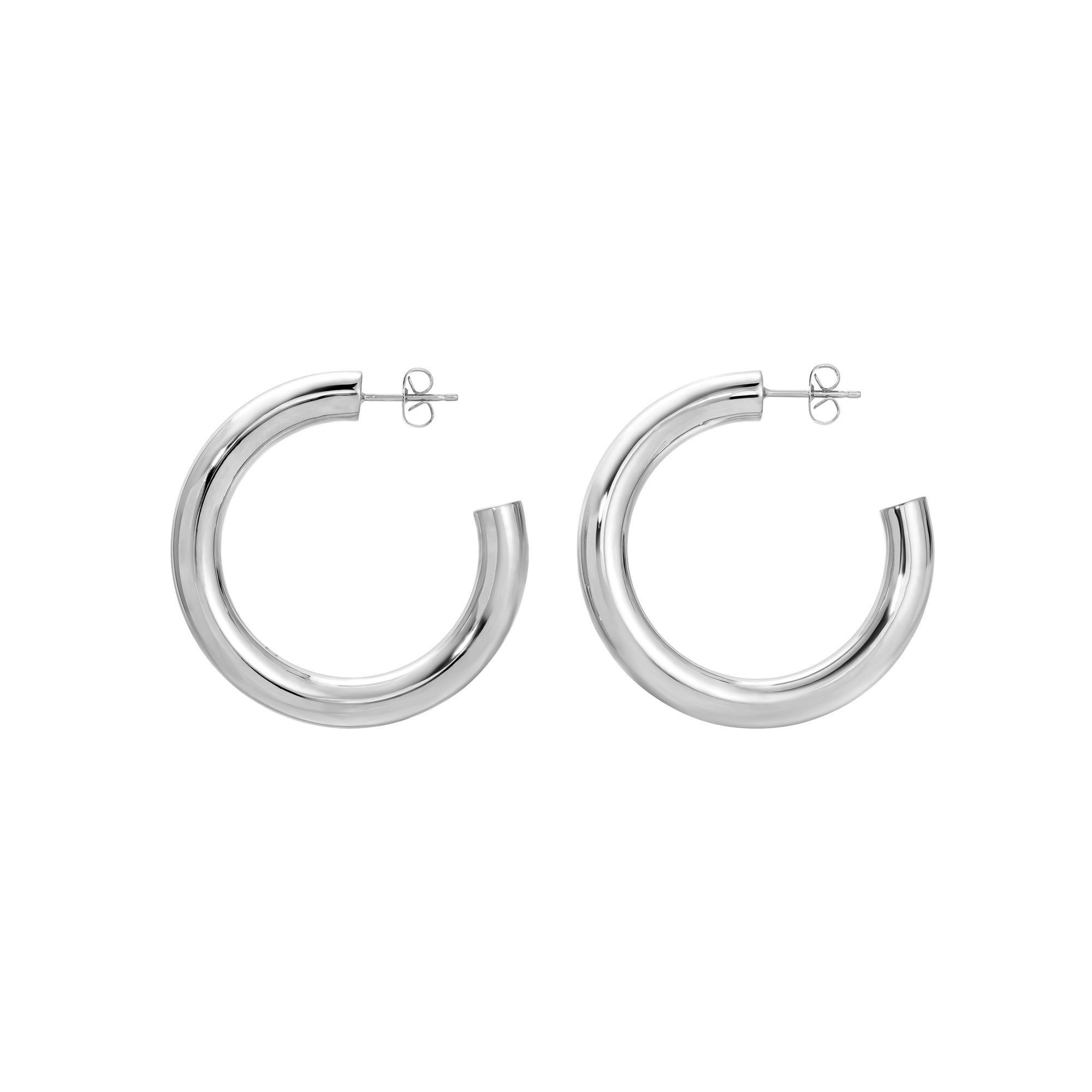 Essential Hoops - Silver Medium by Erin Fader Jewelry
