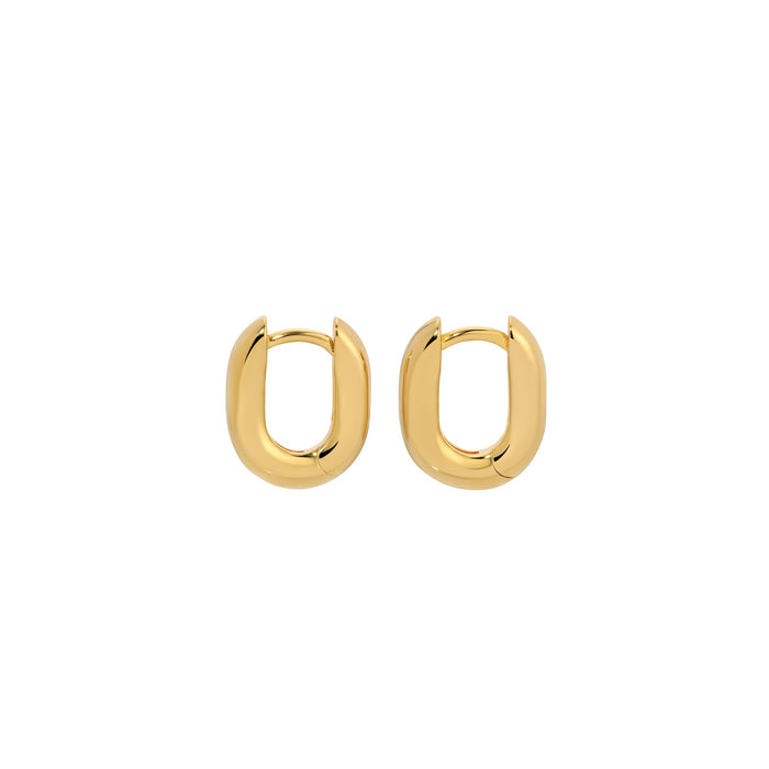 Icon Oval Hoops - Gold Petite by Erin Fader Jewelry