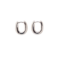 Icon Oval Hoops - Sterling Silver Petite by Erin Fader Jewelry
