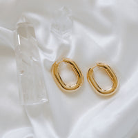 Icon Oval Hoops - Medium by Erin Fader Jewelry