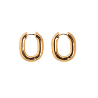 Icon Oval Hoops - Gold Medium by Erin Fader Jewelry