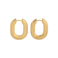 Icon Oval Hoops - Gold Medium by Erin Fader Jewelry