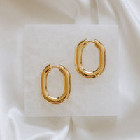 Icon Oval Hoops - Gold Grande by Erin Fader Jewelry