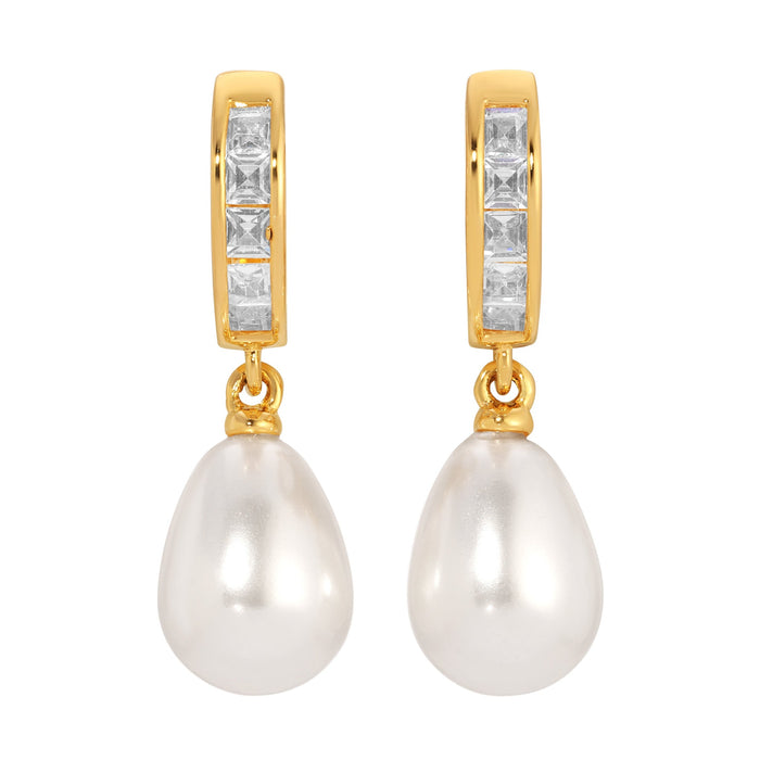 Promise Pearl Drop Earrings by Erin Fader Jewelry